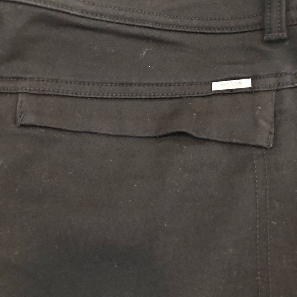 Prana Black Mid Rise Slim Leg Dark Academia Pants Size 12 - Picture 7 of 15